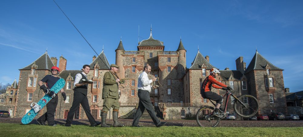 tourists in the borders