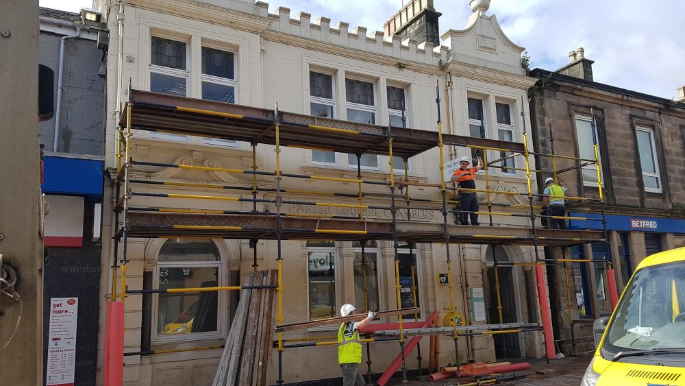 building renovation in progress (image courtesy Carluke BID)