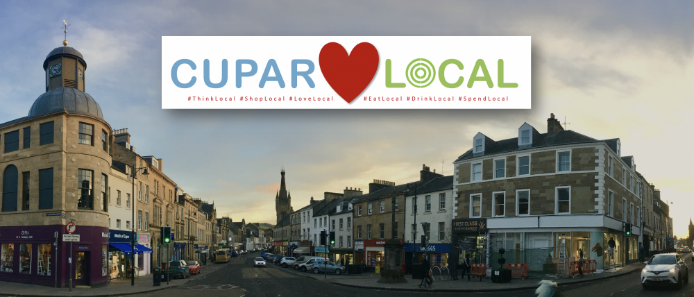 view of Cupar town centre