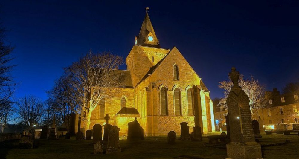 dornoch cathedral at night